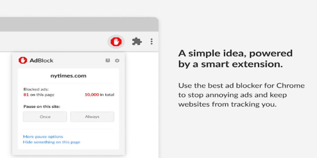 AdBlock chrome extension