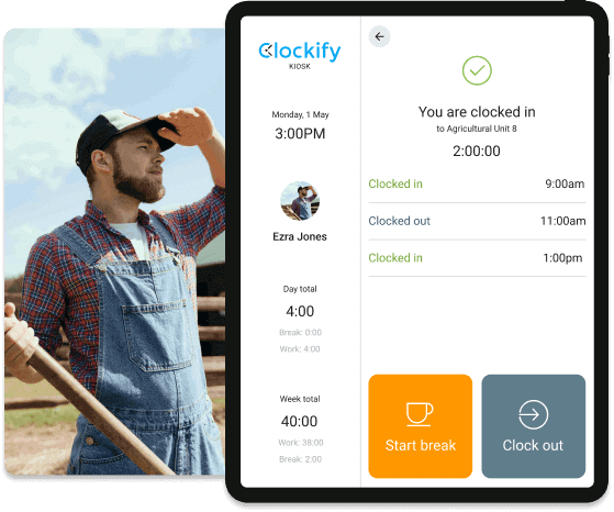 Zeiterfassung für landwirtschaftliche Betriebe - Clockify Screenshot