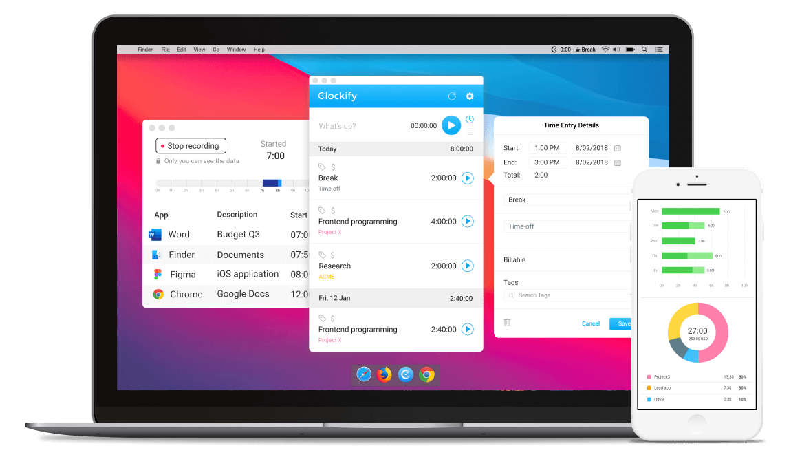 Clockify time clock software