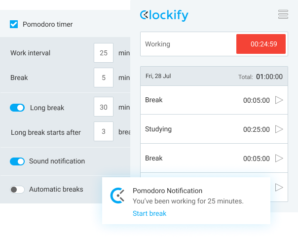 Pomodoro timer