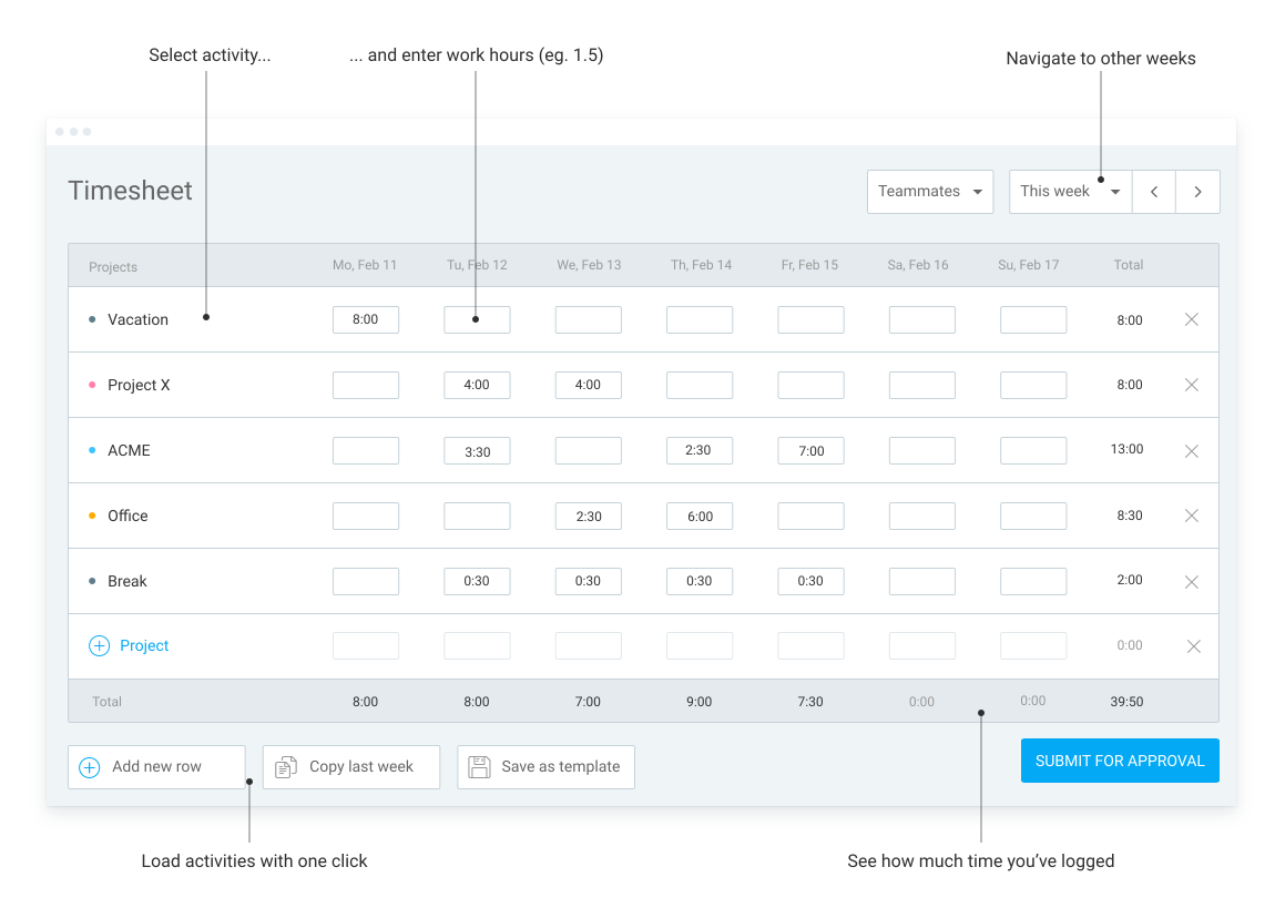 Timesheet