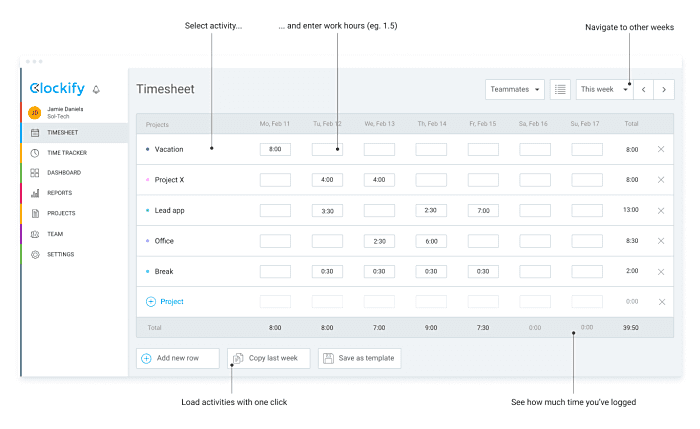 timesheet